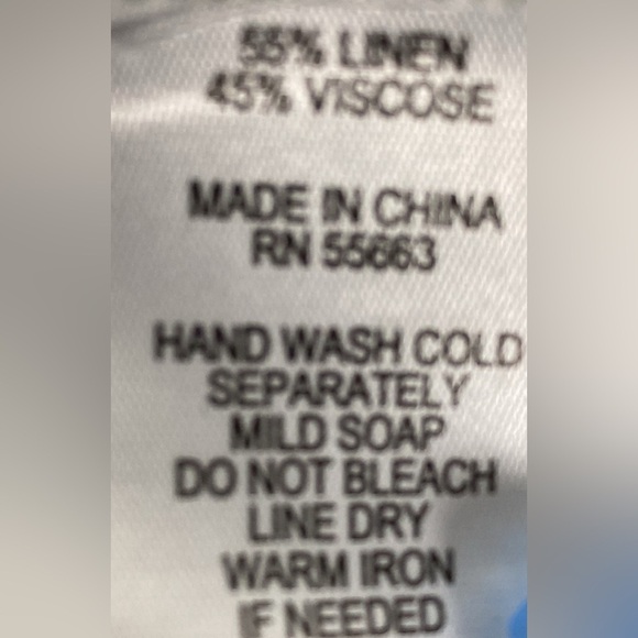 ForCynthia Linen Blend Striped Knee Length Shift Dress M - Picture 11 of 11